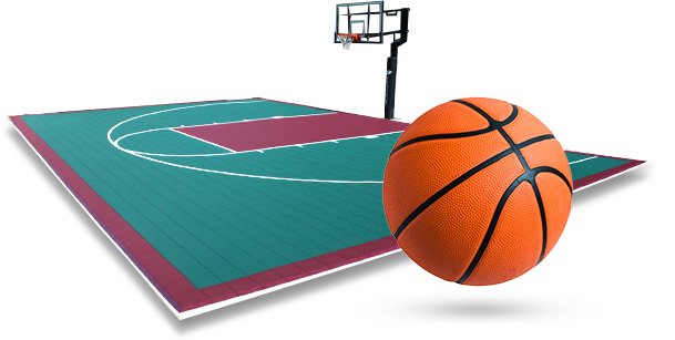 Basketball goal and court